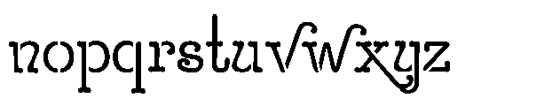 ZP Sugar Rush Stencil Font LOWERCASE