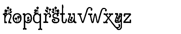 ZP Sugar Rush Tulips Condensed Font LOWERCASE