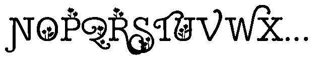 ZP Sugar Rush Tulips Font UPPERCASE