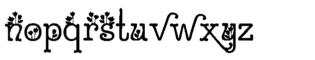 ZP Sugar Rush Tulips Font LOWERCASE