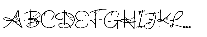 ZP Toil Trouble 2 Script Expanded Bold Font UPPERCASE