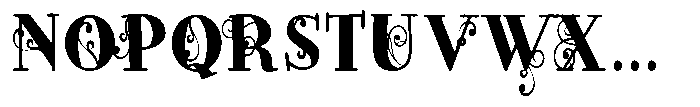 ZP Wild Wonderland Serif Condensed Font UPPERCASE