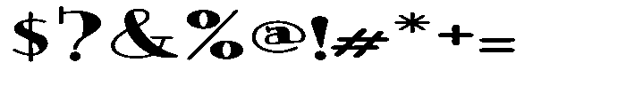 ZP Wild Wonderland Serif Expanded Font OTHER CHARS