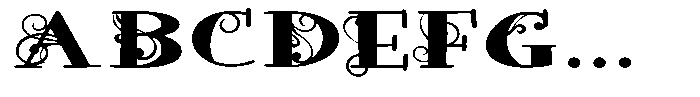 ZP Wild Wonderland Serif Expanded Font UPPERCASE