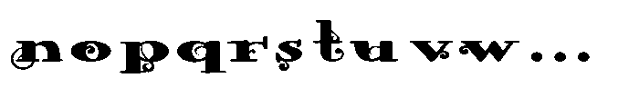 ZP Wild Wonderland Serif Expanded Font LOWERCASE