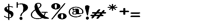 ZP Wild Wonderland Serif Font OTHER CHARS