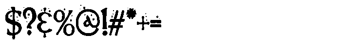 ZP Witchs Brew Condensed Font OTHER CHARS