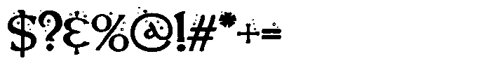 ZP Witchs Brew Expanded Font OTHER CHARS