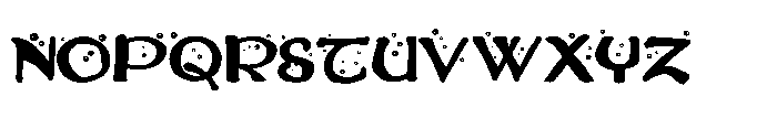 ZP Witchs Brew Expanded Font LOWERCASE
