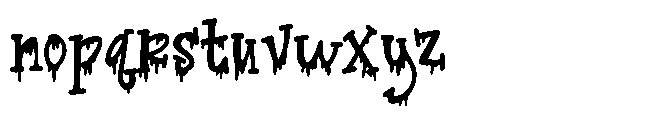 ZP Witchs Brew Goo Condensed Font LOWERCASE