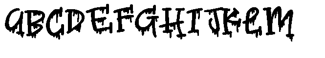 ZP Witchs Brew Goo Expanded Font UPPERCASE