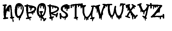 ZP Witchs Brew Goo Expanded Font UPPERCASE