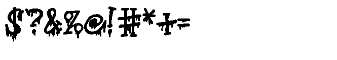 ZP Witchs Brew Goo Font OTHER CHARS