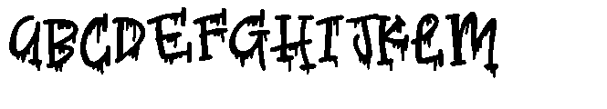 ZP Witchs Brew Goo Font UPPERCASE