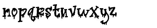 ZP Witchs Brew Goo Font LOWERCASE