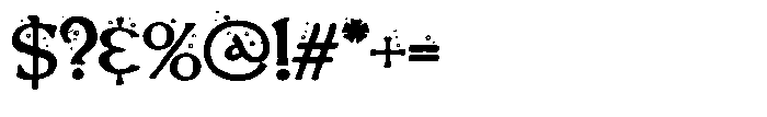 ZP Witchs Brew Too Expanded Font OTHER CHARS