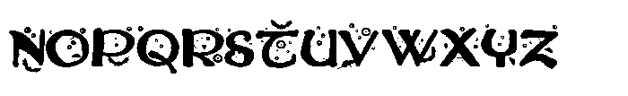 ZP Witchs Brew Too Expanded Font LOWERCASE