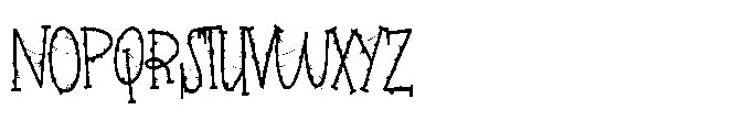 ZP Witchy Wicked Condensed Font UPPERCASE