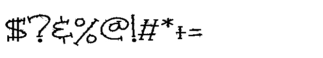 ZP Witchy Wicked Expanded Font OTHER CHARS