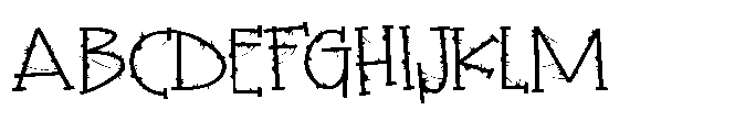 ZP Witchy Wicked Expanded Font UPPERCASE