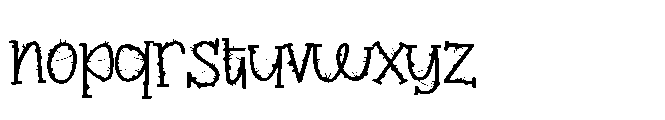 ZP Witchy Wicked Expanded Font LOWERCASE