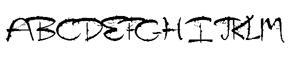 ZP Witchy Wicked Script Condensed Font UPPERCASE