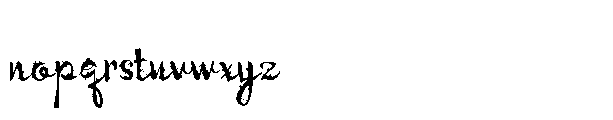ZP Witchy Wicked Script Condensed Font LOWERCASE