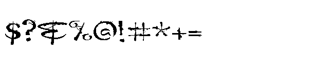 ZP Witchy Wicked Script Expanded Font OTHER CHARS