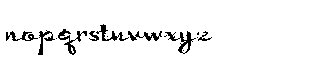 ZP Witchy Wicked Script Expanded Font LOWERCASE