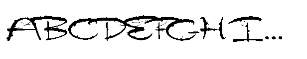 ZP Witchy Wicked Script Font UPPERCASE