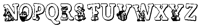 ZP Zaster 3 d Condensed Font UPPERCASE