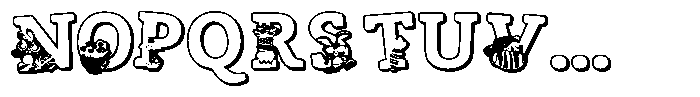 ZP Zaster 3 d Expanded Font UPPERCASE