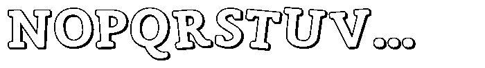 ZP Zaster 3 d Expanded Font LOWERCASE
