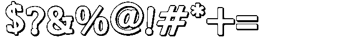 ZP Zaster 3 d Font OTHER CHARS
