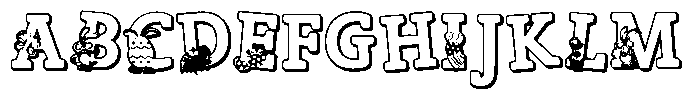 ZP Zaster 3 d Font UPPERCASE