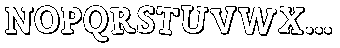 ZP Zaster 3 d Font LOWERCASE