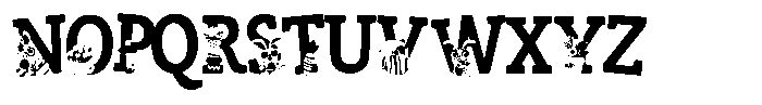 ZP Zaster Condensed Font UPPERCASE