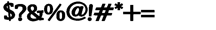 ZP Zaster Expanded Font OTHER CHARS