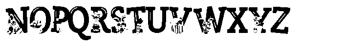 ZP Zaster Highlights Condensed Font UPPERCASE