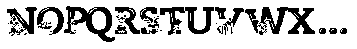 ZP Zaster Highlights Expanded Font UPPERCASE
