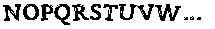 ZP Zaster Highlights Expanded Font LOWERCASE