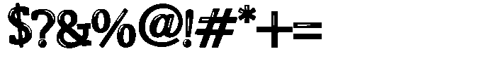 ZP Zaster Highlights Font OTHER CHARS