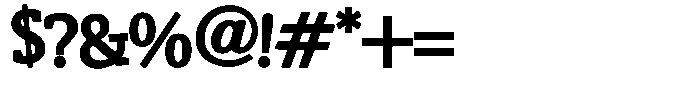 ZP Zaster Regular Font OTHER CHARS