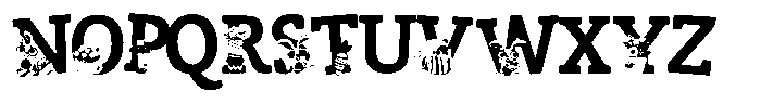 ZP Zaster Regular Font UPPERCASE