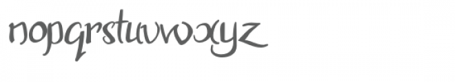 zp calligruffey Font LOWERCASE
