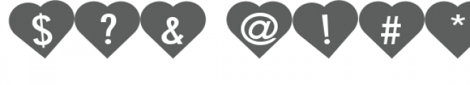 zp conversation hearts Font OTHER CHARS