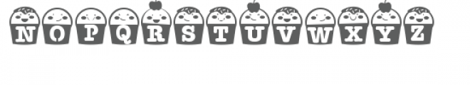 zp cupcake stencil Font UPPERCASE