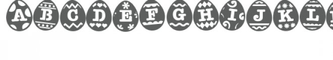 zp easter egg stencil Font UPPERCASE