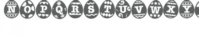 zp easter egg stencil Font UPPERCASE