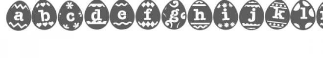 zp easter egg stencil Font LOWERCASE